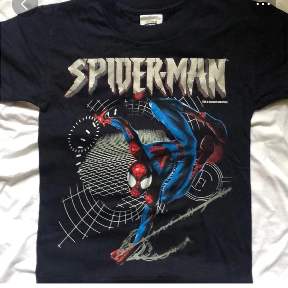 T-shirt Spider-Man boys size 4 Cygnus preshrunk cotton short sleeve